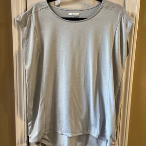 Columbia Women's Large  Light Blue gray Top athletic dolman short sleeve
